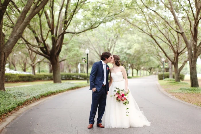 Cypress Grove Estate Orlando Central Florida Blush and Navy Wedding