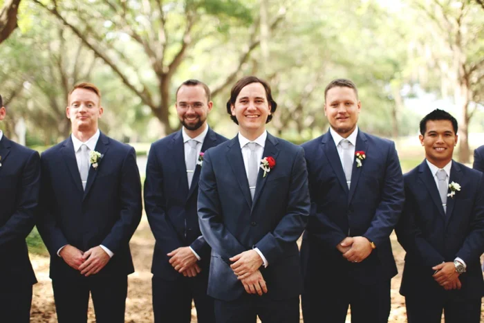 Cypress Grove Estate Orlando Central Florida Blush and Navy Wedding