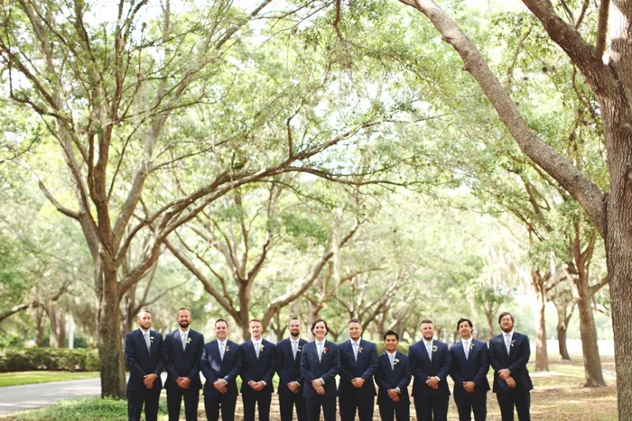 Cypress Grove Estate Orlando Central Florida Blush and Navy Wedding