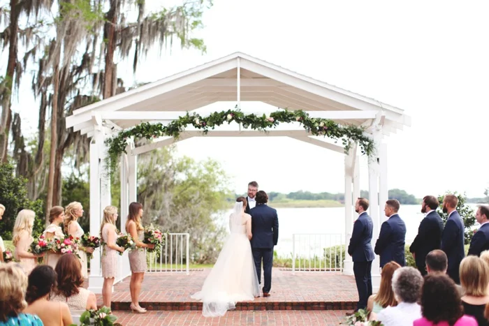 Cypress Grove Estate Orlando Central Florida Blush and Navy Wedding