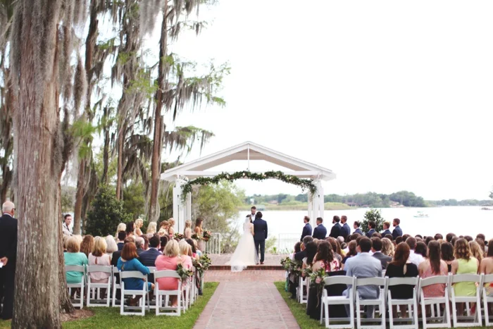 Cypress Grove Estate Orlando Central Florida Blush and Navy Wedding