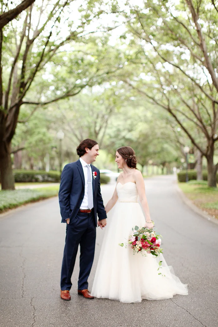 Cypress Grove Estate Orlando Central Florida Blush and Navy Wedding