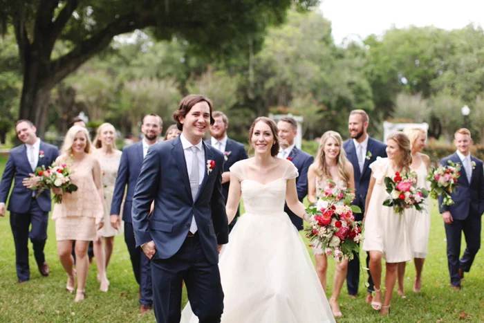 Cypress Grove Estate Orlando Central Florida Blush and Navy Wedding