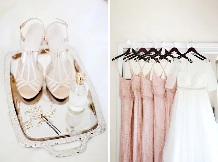 glamorous black tie navy gold and peach downtown orlando wedding photography