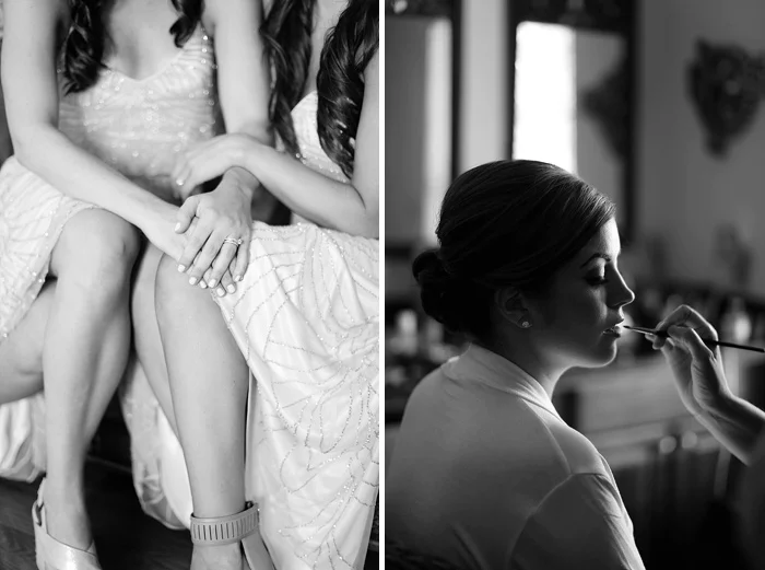 glamorous black tie navy gold and peach downtown orlando wedding photography