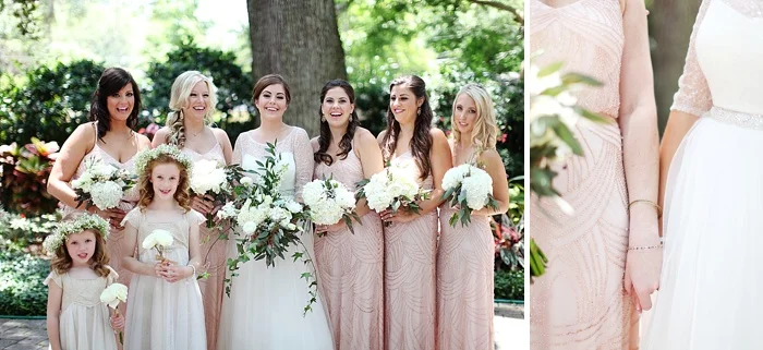 glamorous black tie navy gold and peach downtown orlando wedding photography