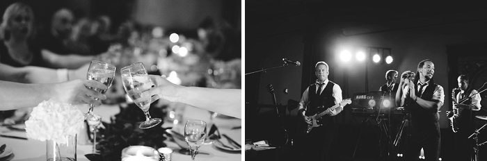 glamorous black tie navy gold and peach downtown orlando wedding photography