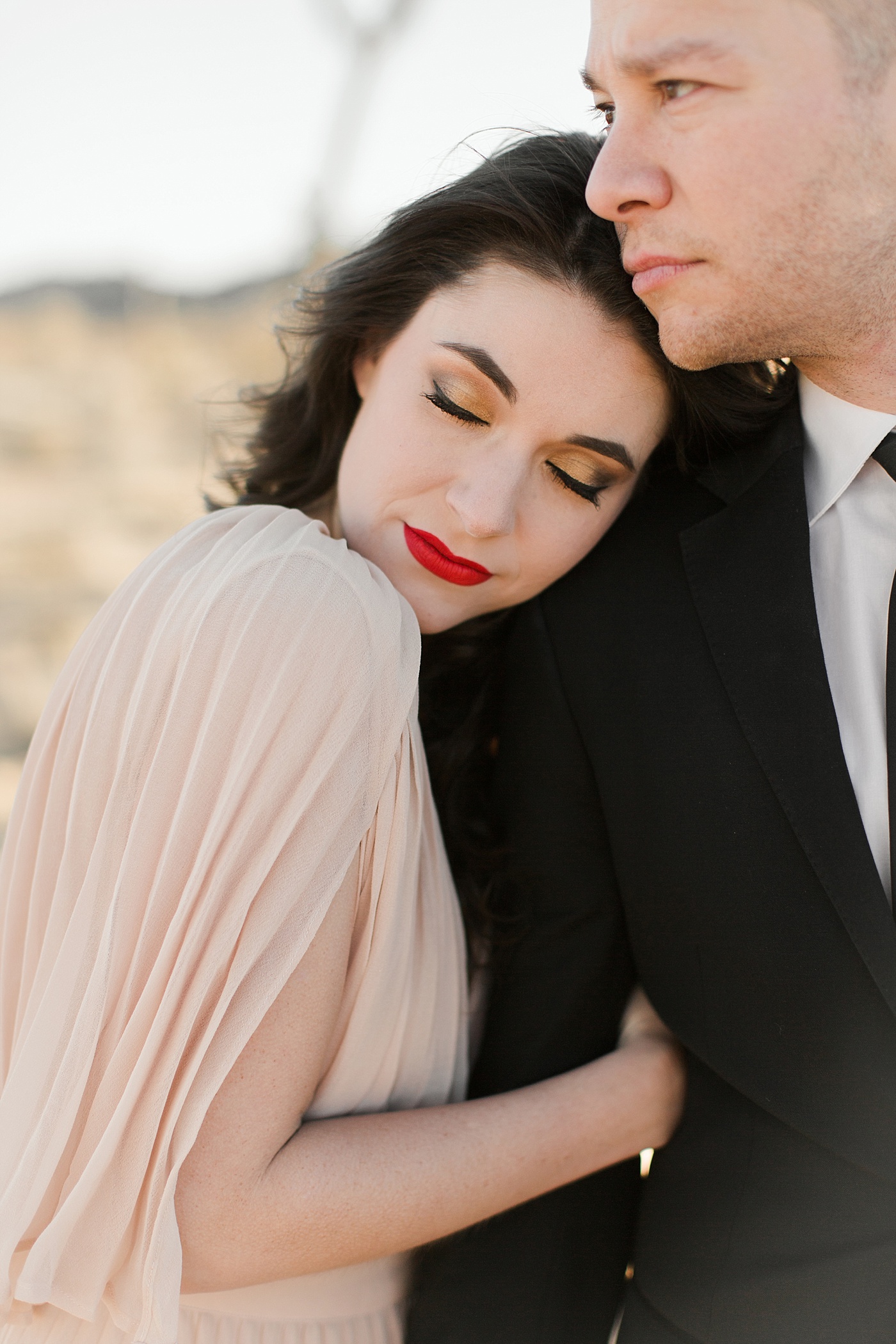 Aaron & Laura in Joshua Tree