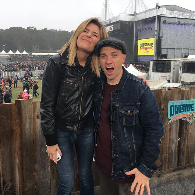 In case you forgot how short I am. @gracehelbig is here to help. #outsidelands @outsidelands