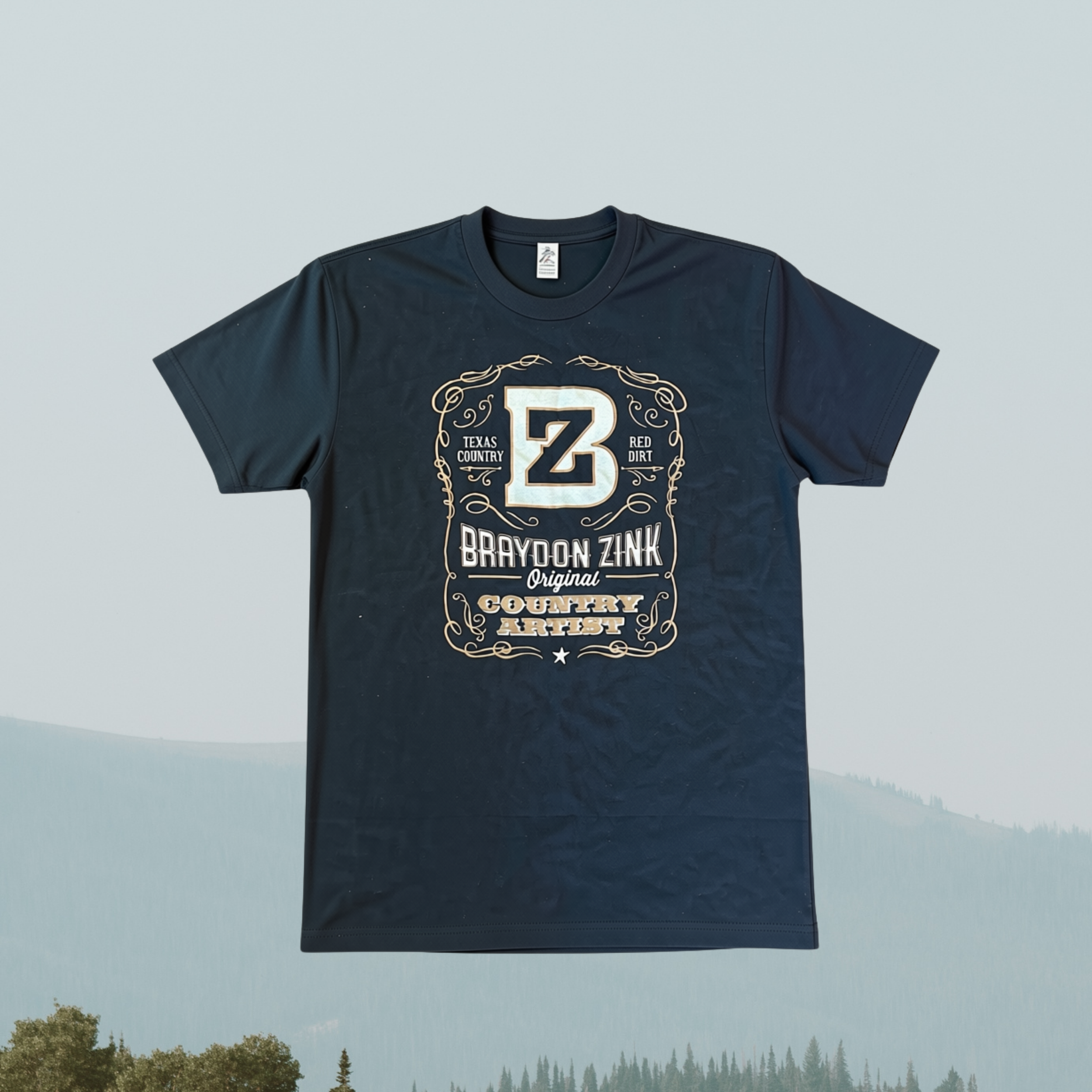 Black Whiskey Label Shirt