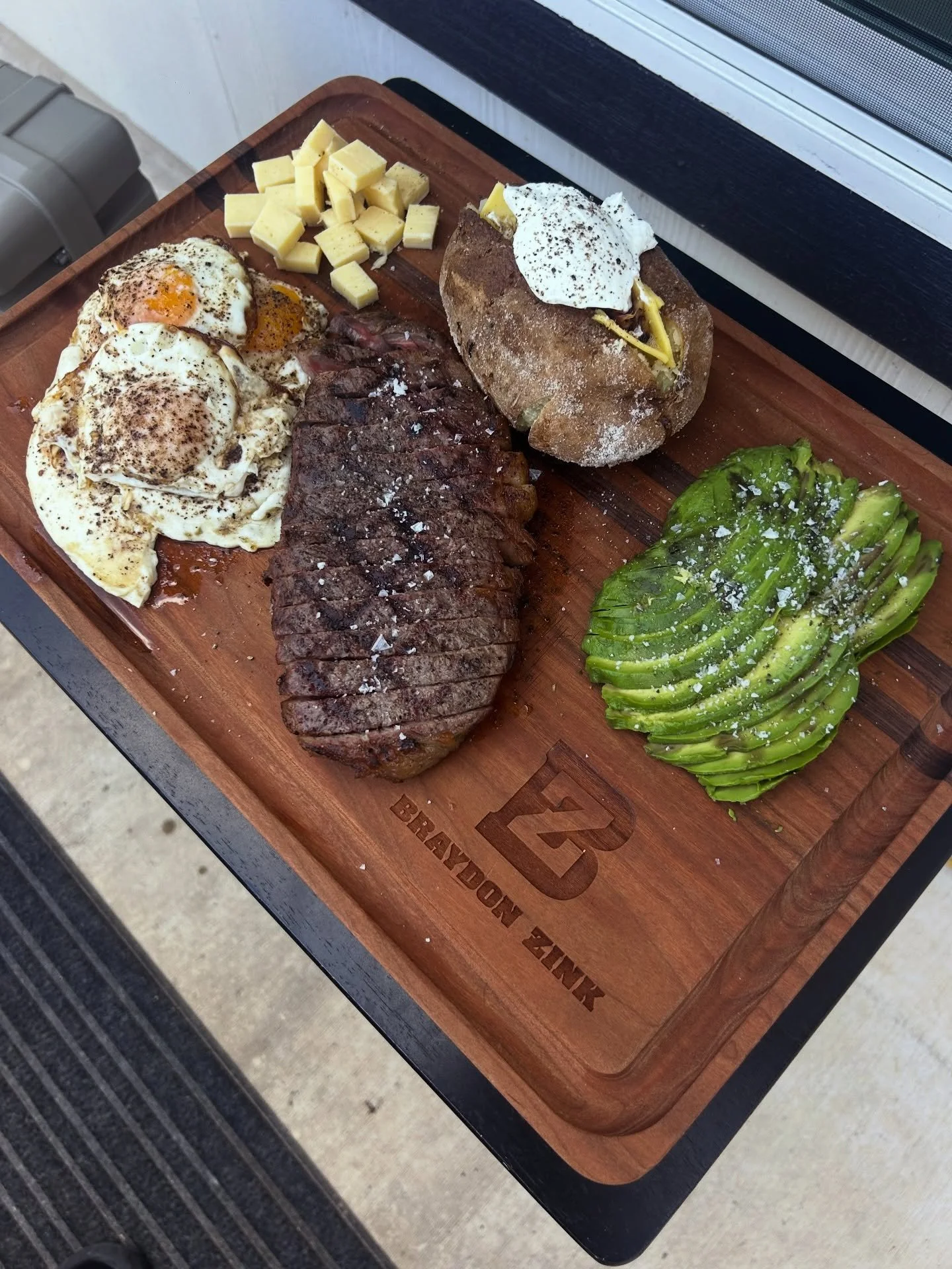 Let&rsquo;s try this one meal a day thing&hellip;we&rsquo;ll see how long it lasts! 😂 I love this cutting board. Thanks @manresacompany