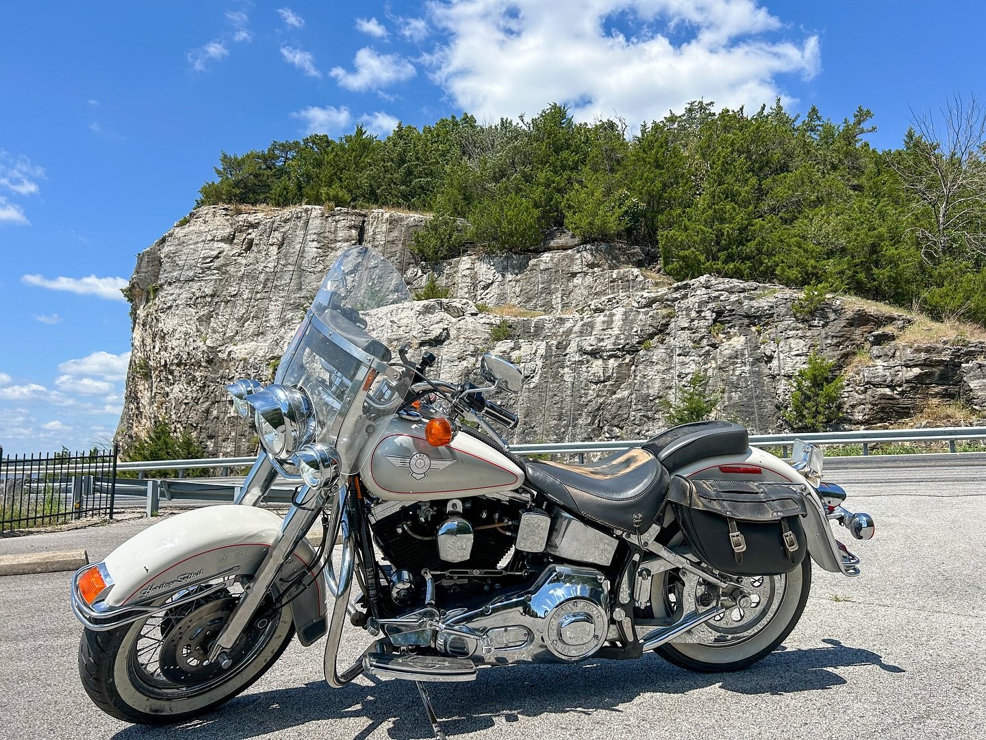 Good day to ride here in a Missouri! This Friday, August 22nd I&rsquo;m playing at @coras_corner_bar_grill in Warsaw, MO!