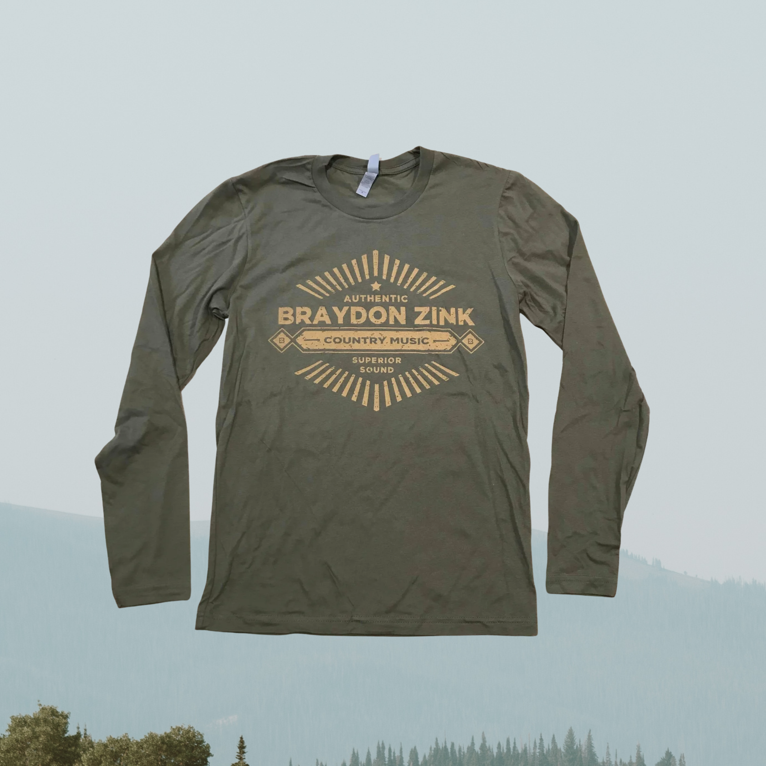 Military Green Long Sleeve T-Shirt