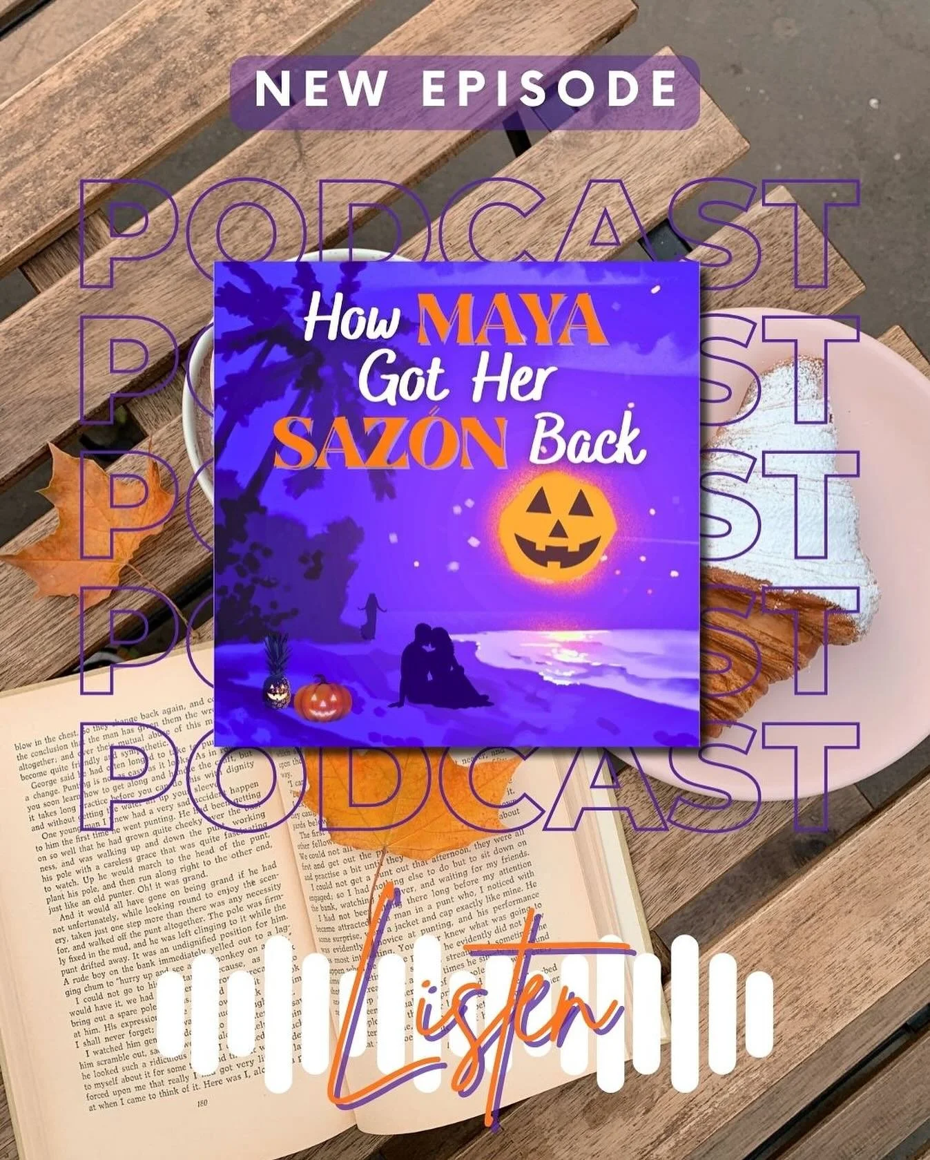 HAPPY START TO PUERTO RICAN HERITAGE MONTH!!!

How Maya Got Her Saz&oacute;n Back is available now!!! @readmeromance 

Maya Ramos is hoping that celebrating Halloween in Puerto Rico is exactly what she needs to get over her recent breakup. Her cousin