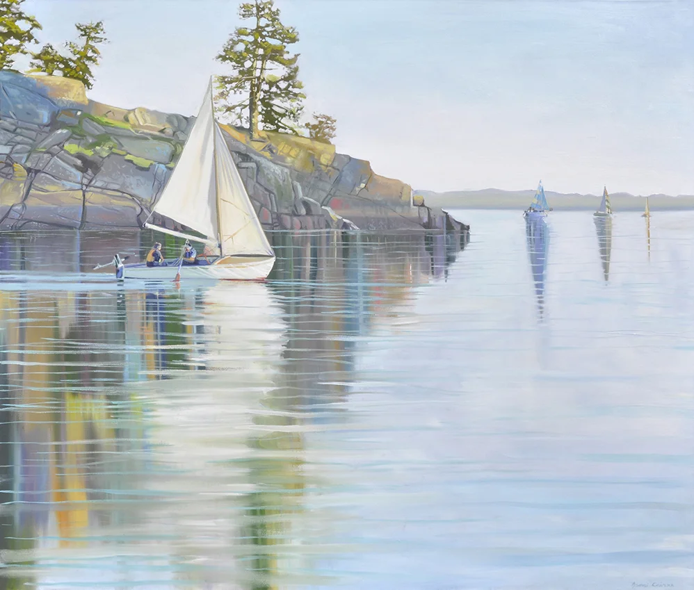 Seascape with Sailboats