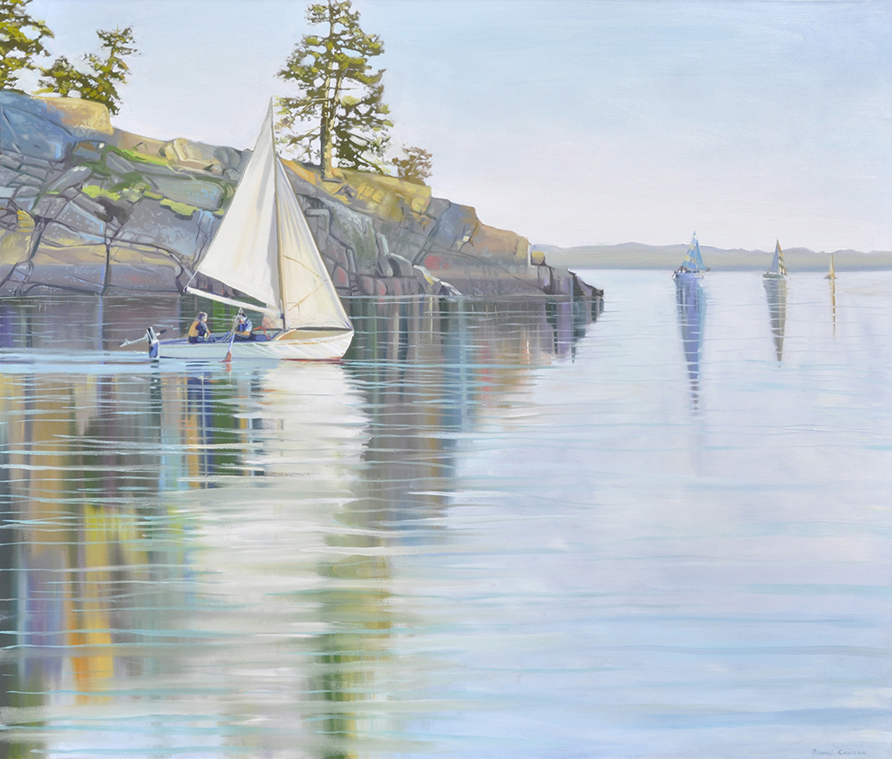 Seascape with Sailboats