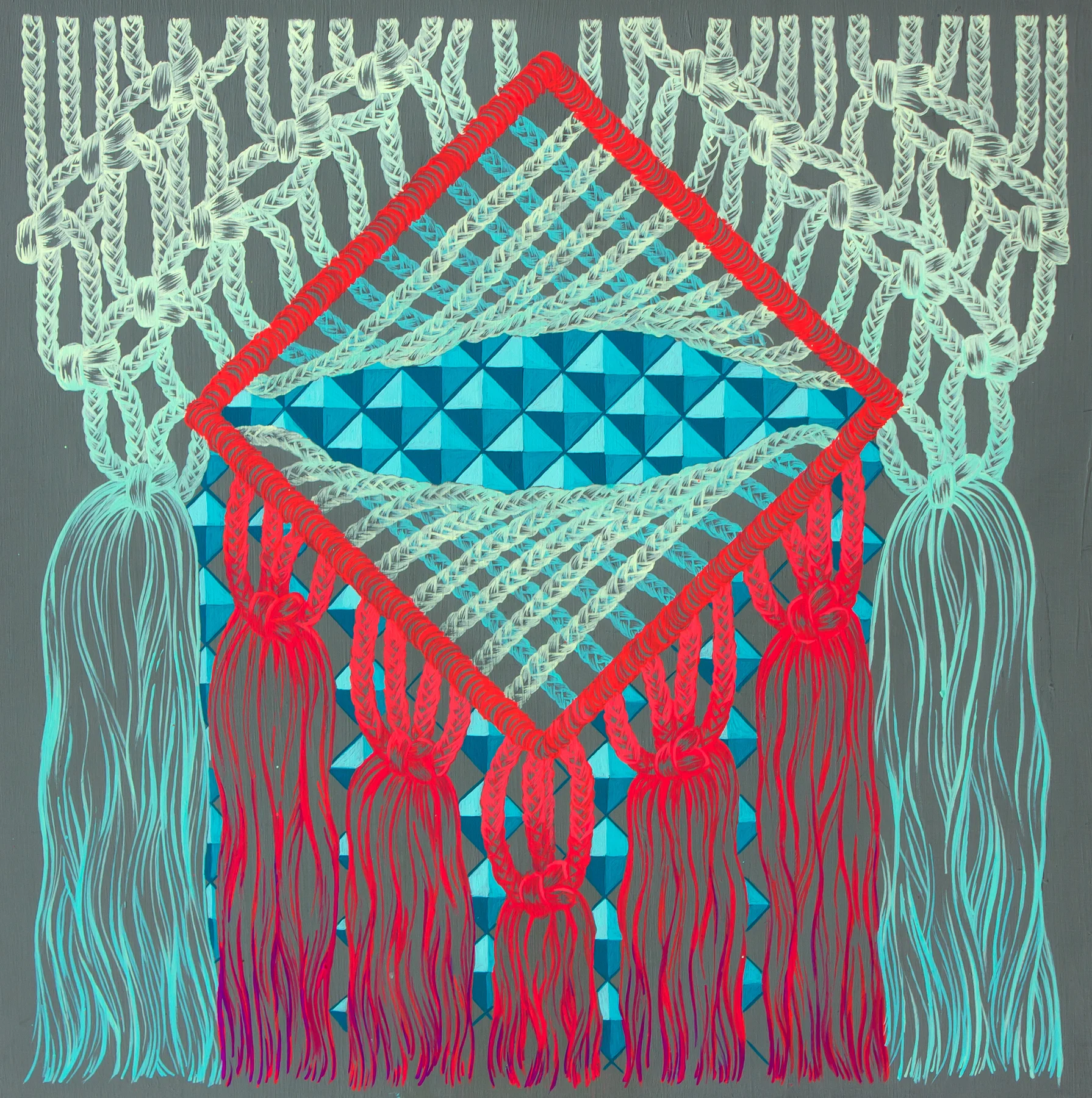 Cave of Swords - Guache and acrylic on board