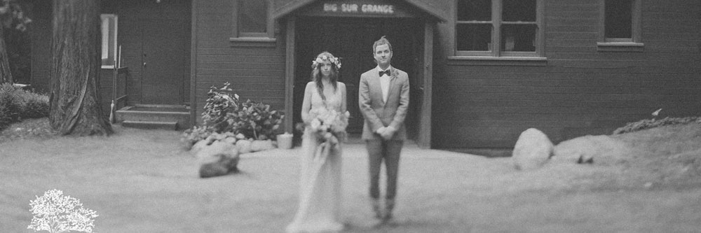 Groom and Bride with Bouquet and Flower Crown by Kate Healey