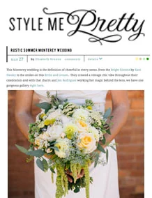 Rustic Summer Monterey Wedding