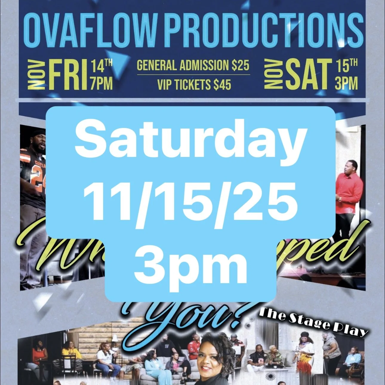 Who Dropped You? 11/15/25 (Saturday) 3pm