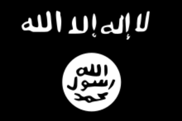 The Black Flag of Jihad; also the flag of ISIL's Islamic State