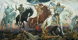 1887 depiction of the ‘Four Horsemen of the Apocalypse’
