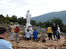 Medjugorje Icon at Podbrdo, place of apparition (Beemwej)