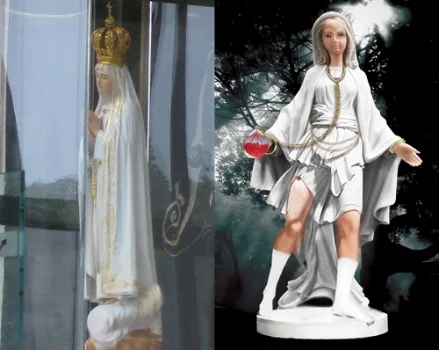 Fatima Chapel Statue and What the Fatima Children Said They Saw