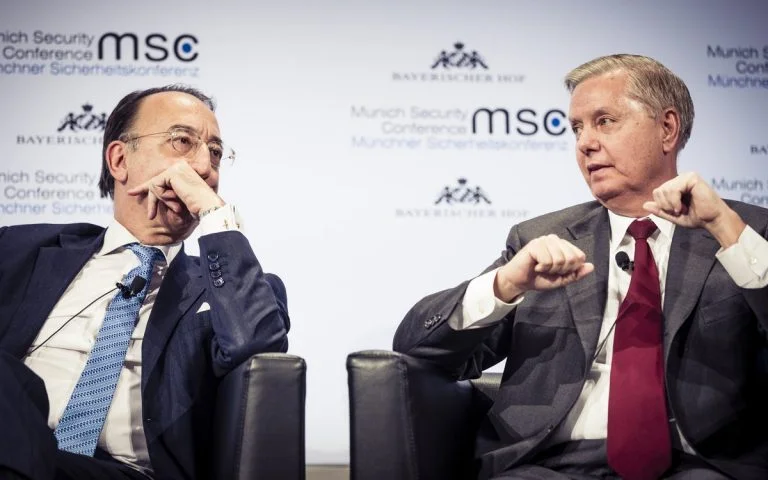 Jorge Domecq and Lindsey Graham (MSC/Mueller)