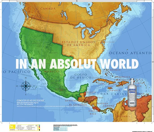 An advertisement re-expanding Mexico