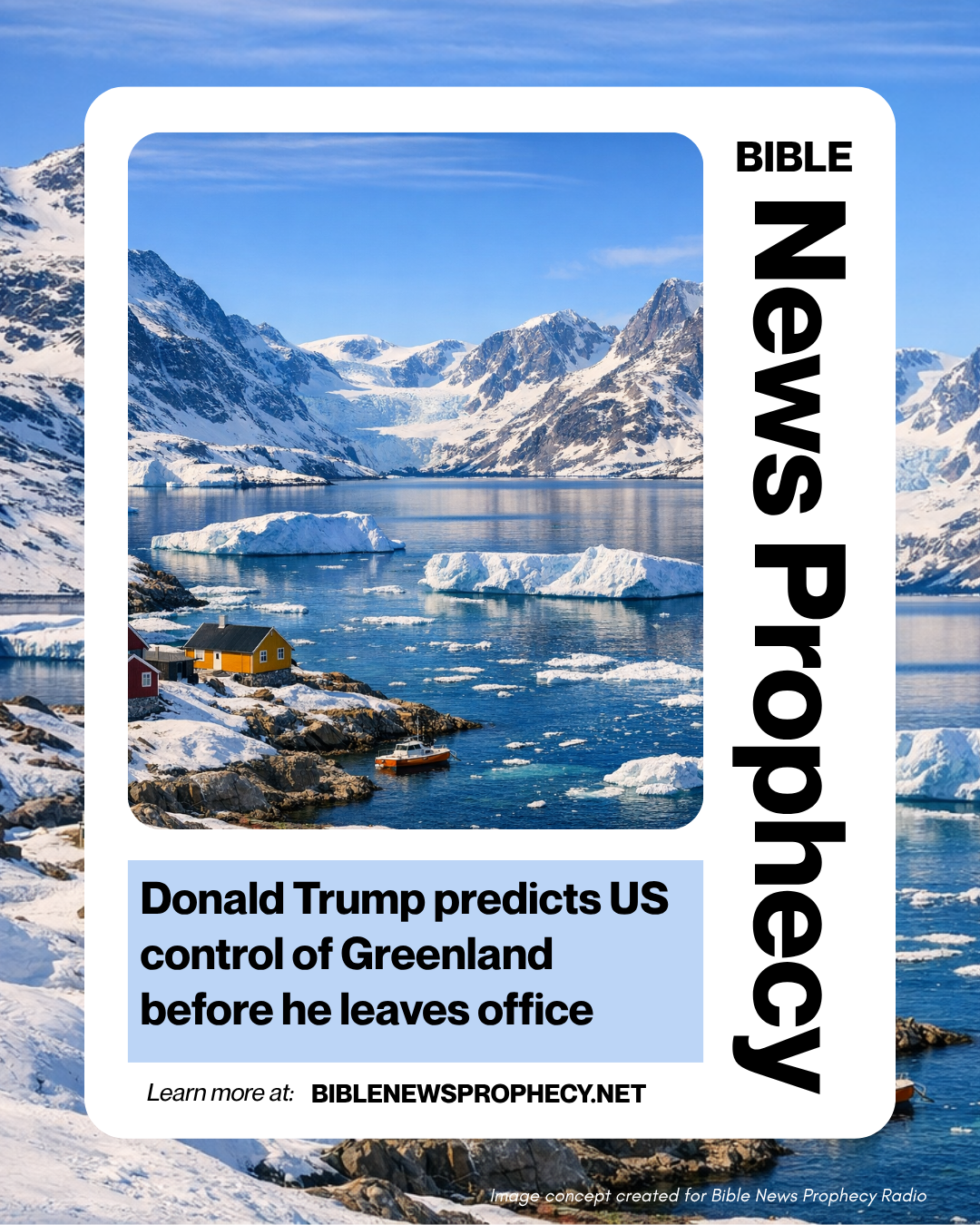 Donald Trump predicts US control of Greenland before he leaves office