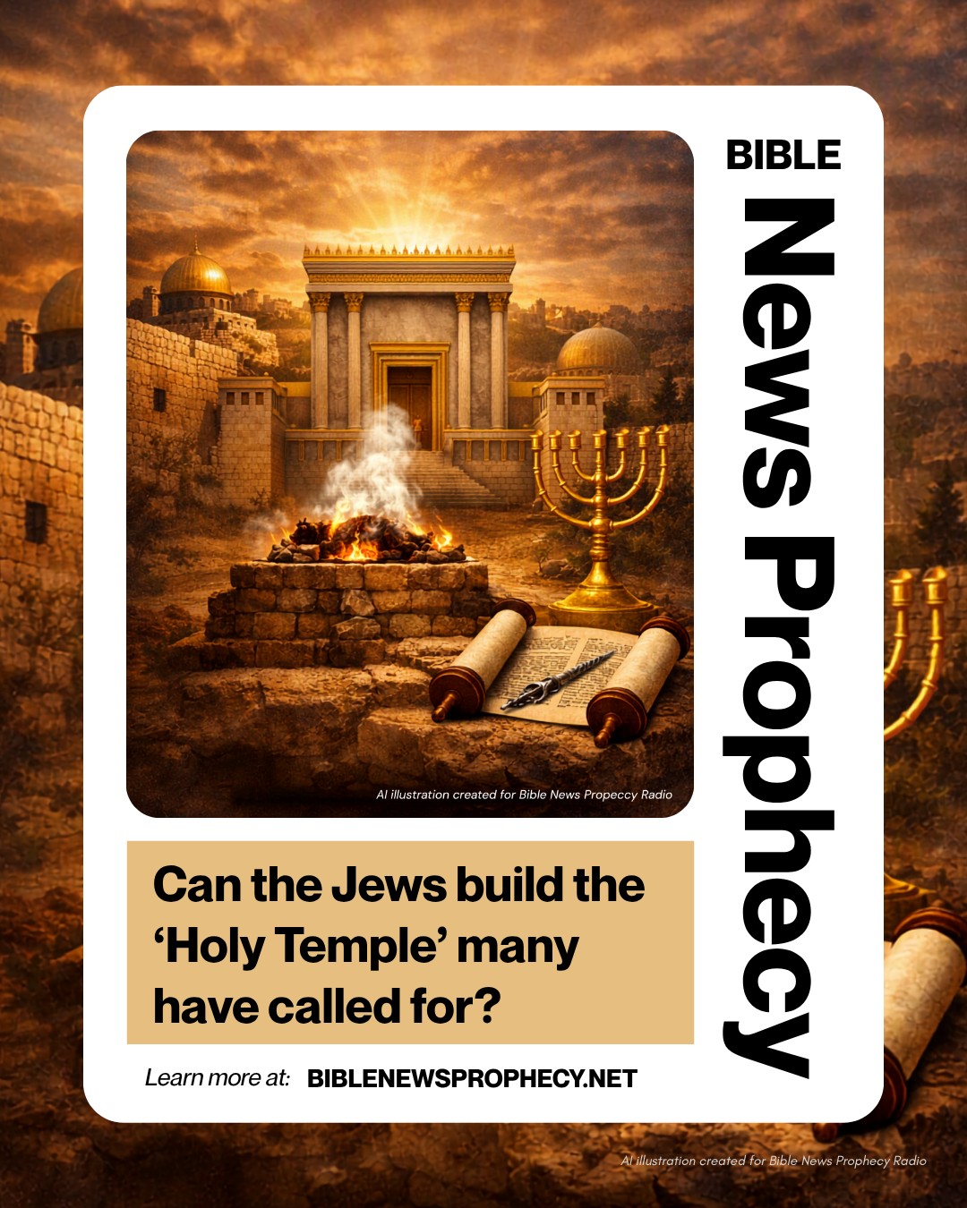 Can the Jews build the ‘Holy Temple’ many have called for?