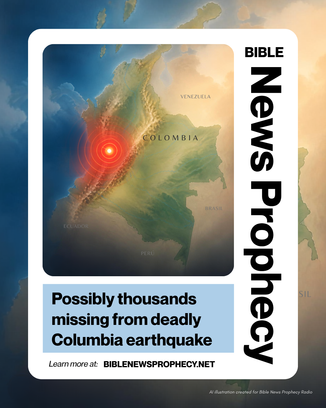 Possibly thousands missing from deadly Columbia earthquake
