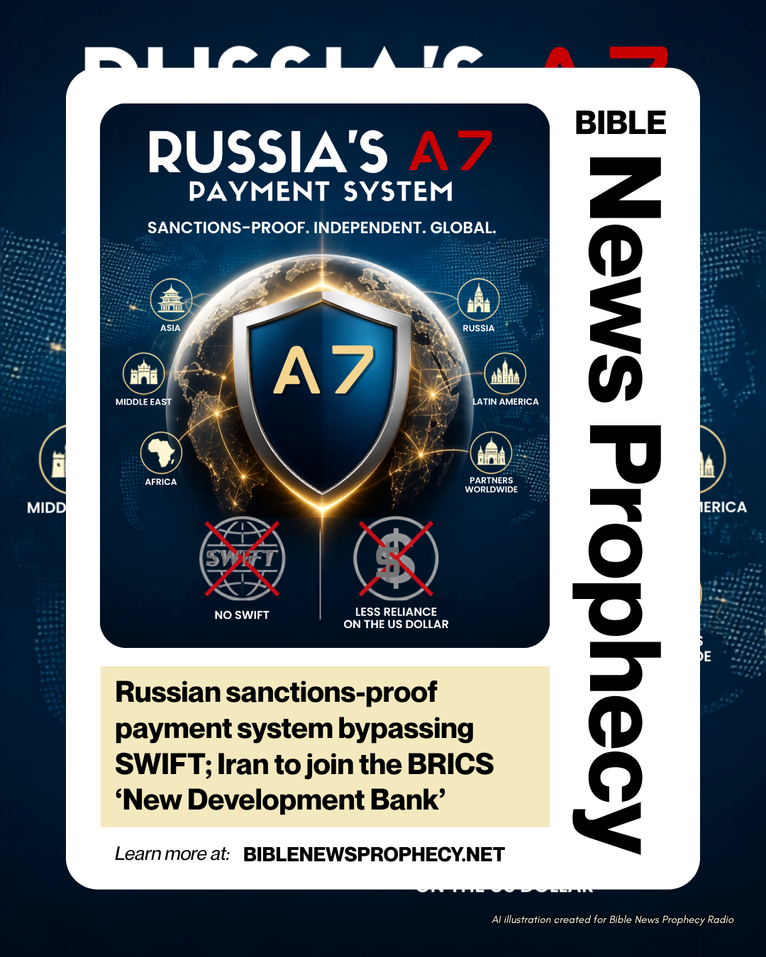 Russian sanctions-proof payment system bypassing SWIFT; Iran to join the BRICS ‘New Development Bank’