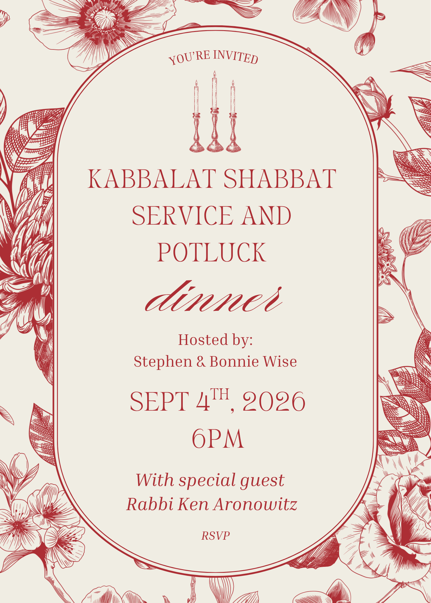 Shabbat with Rabbi Aronowitz