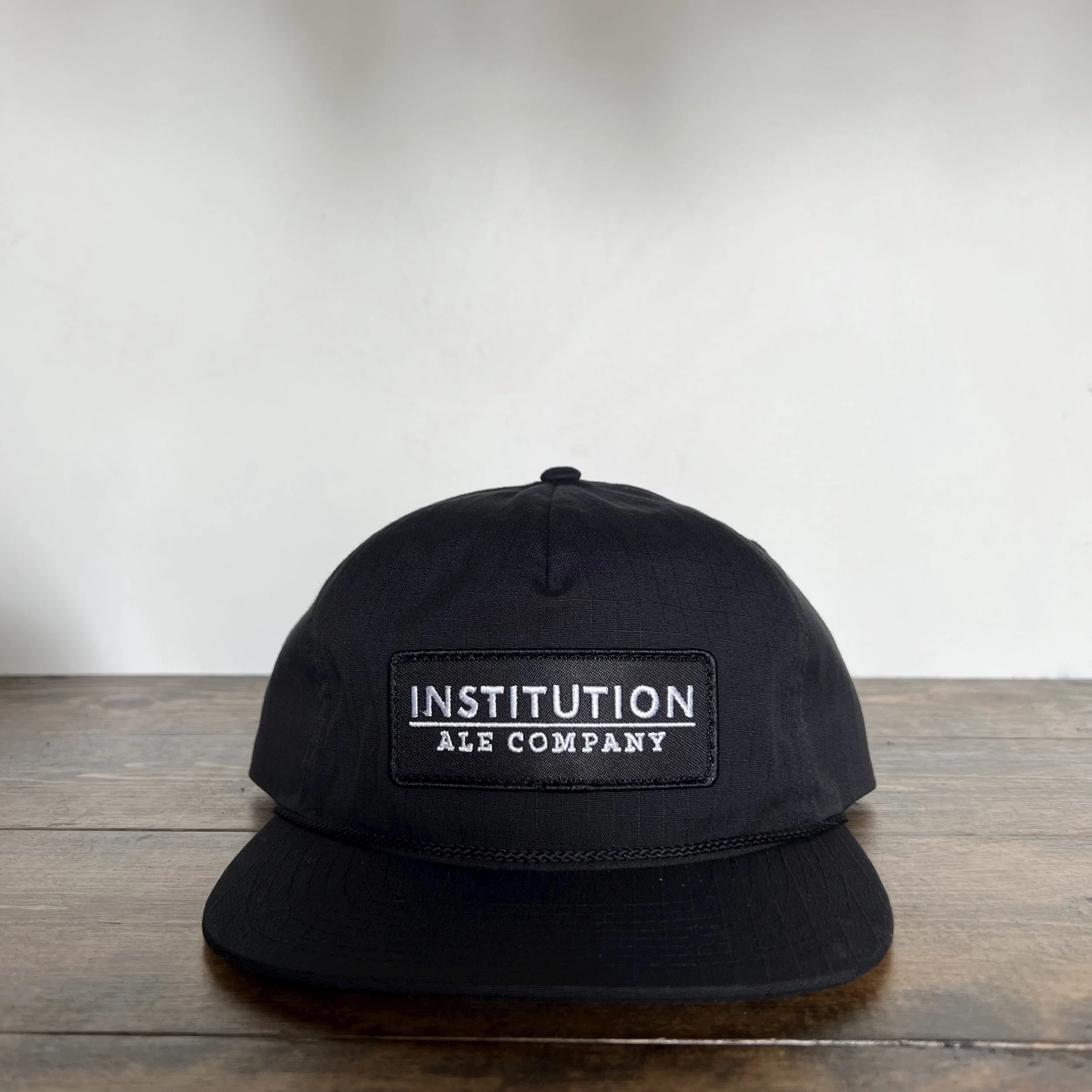 Classic Black Patch Rope Hat