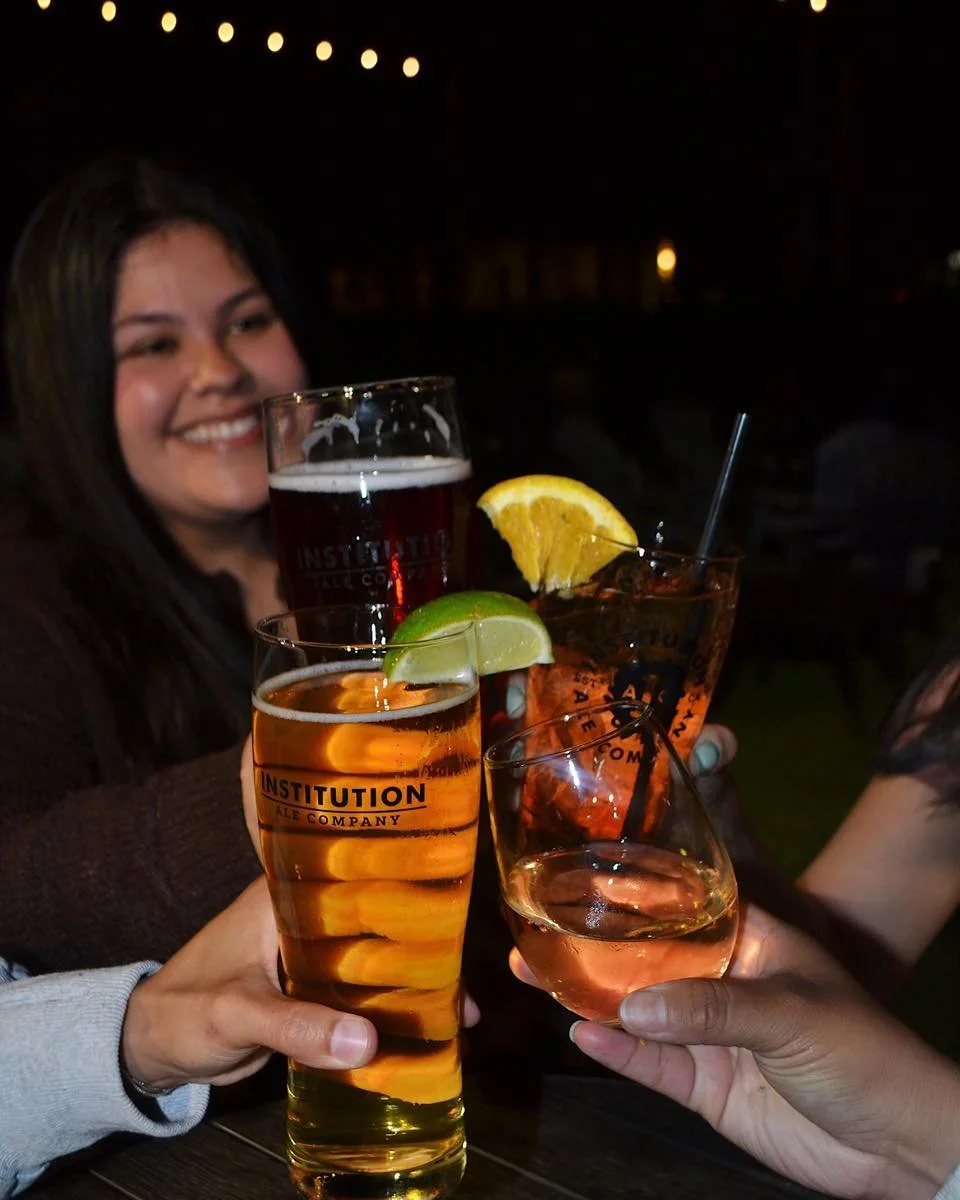 Keep the weekend going a little longer 🍻
Late Night Happy Hour tonight from 9&ndash;close &mdash; pints, wine, and spritz all discounted.

#InstitutionAleCo