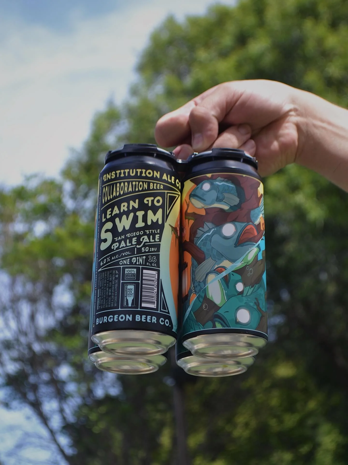 Learn to Swim is back 🌊
This San Diego style pale ale, brewed with our friends at @burgeonbeer is making its return after first dropping in April 2022. We loved it, you asked for it, so we brought it back! It&rsquo;s easy-drinking with bright hop ch