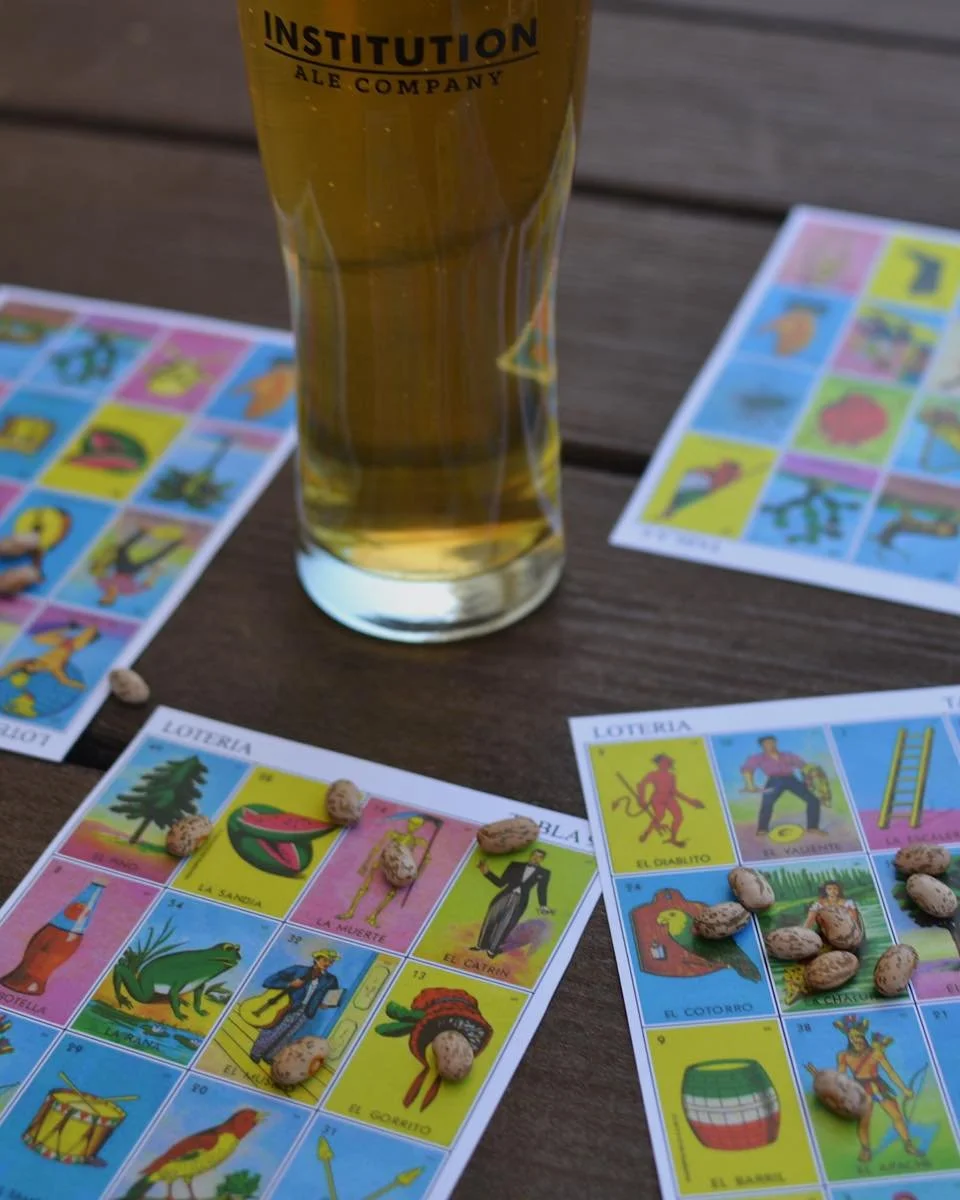 Loter&iacute;a tonight at 7pm 🎲🍻
Grab a beer, grab a card, and let&rsquo;s see who&rsquo;s feeling lucky ✨

#InstitutionAleCo