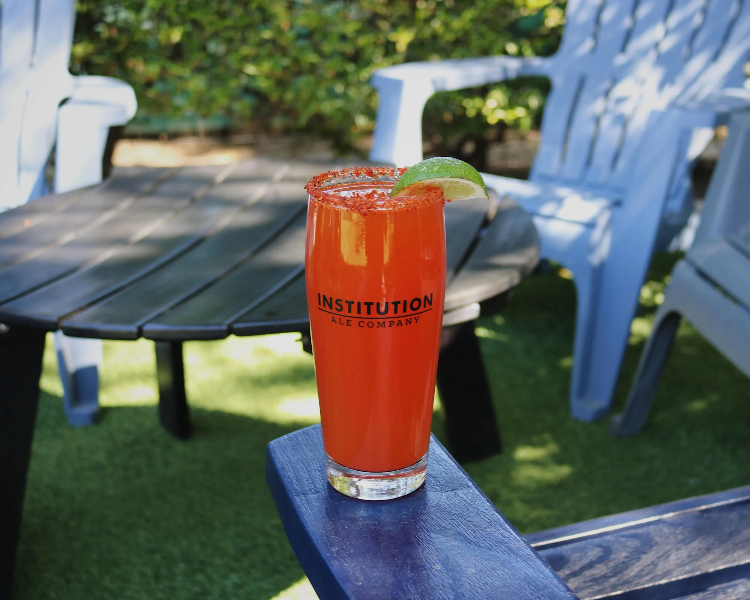 Weekend plans? Start with a michelada in the beer garden 🍻☀️

#InstitutionAleCo