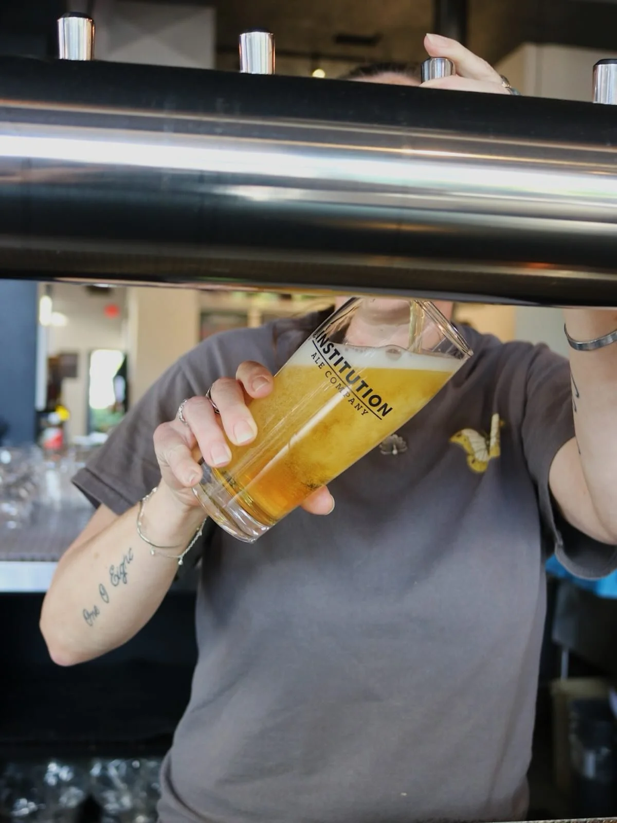 Fresh beer, all day long! We&rsquo;re open till 11pm tonight with live music in the Beer Garden with @krissimeonmusic from 6-8pm!