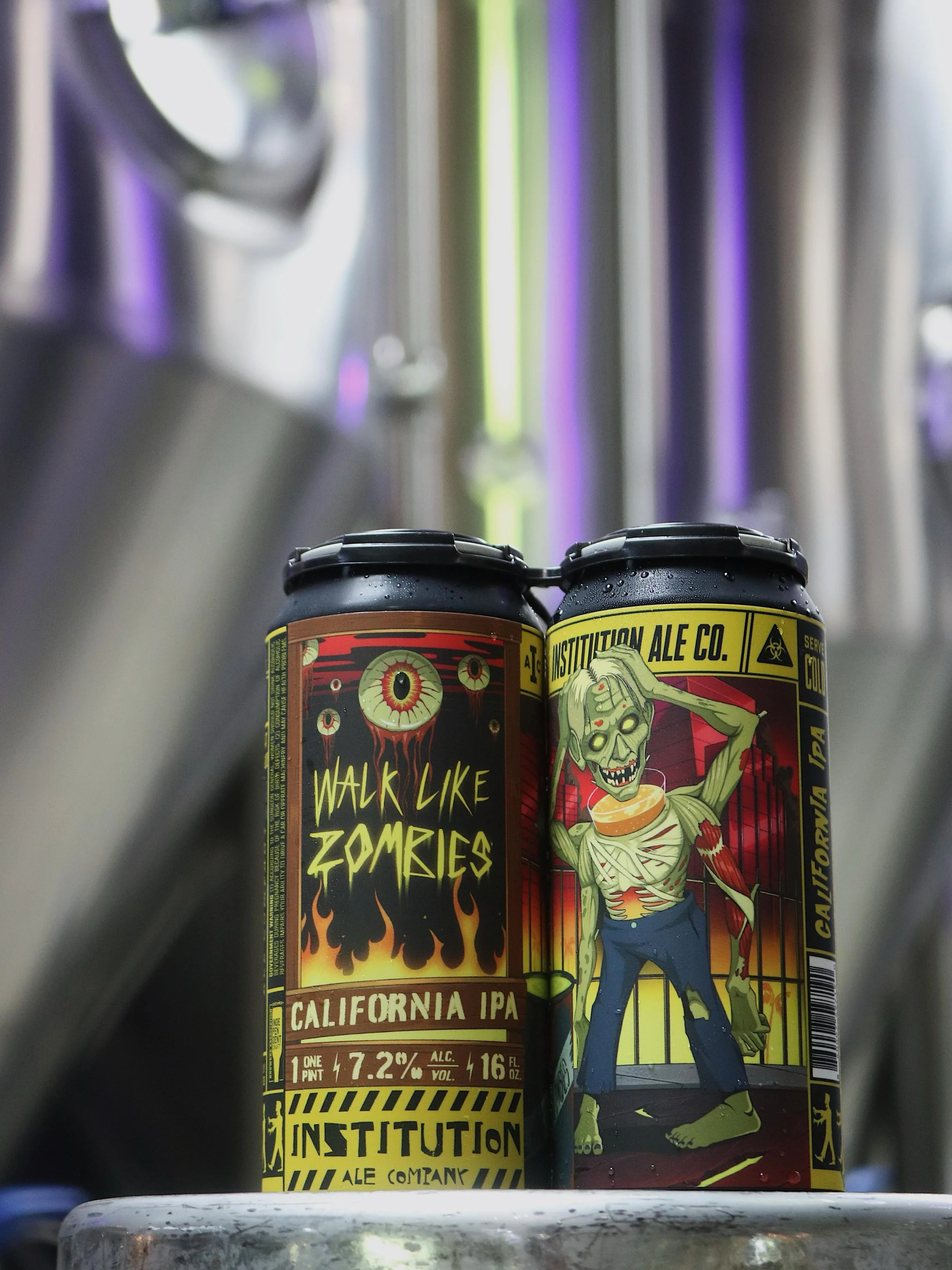 Walk Like Zombies is now on tap 🧟&zwj;♂️🍻 Packed with Mosaic DynaBoost hops for huge tropical, citrusy, and pine-forward flavor, balanced by a dry, crisp finish that keeps it super drinkable. Come try a pint and grab a 4-pack to go!