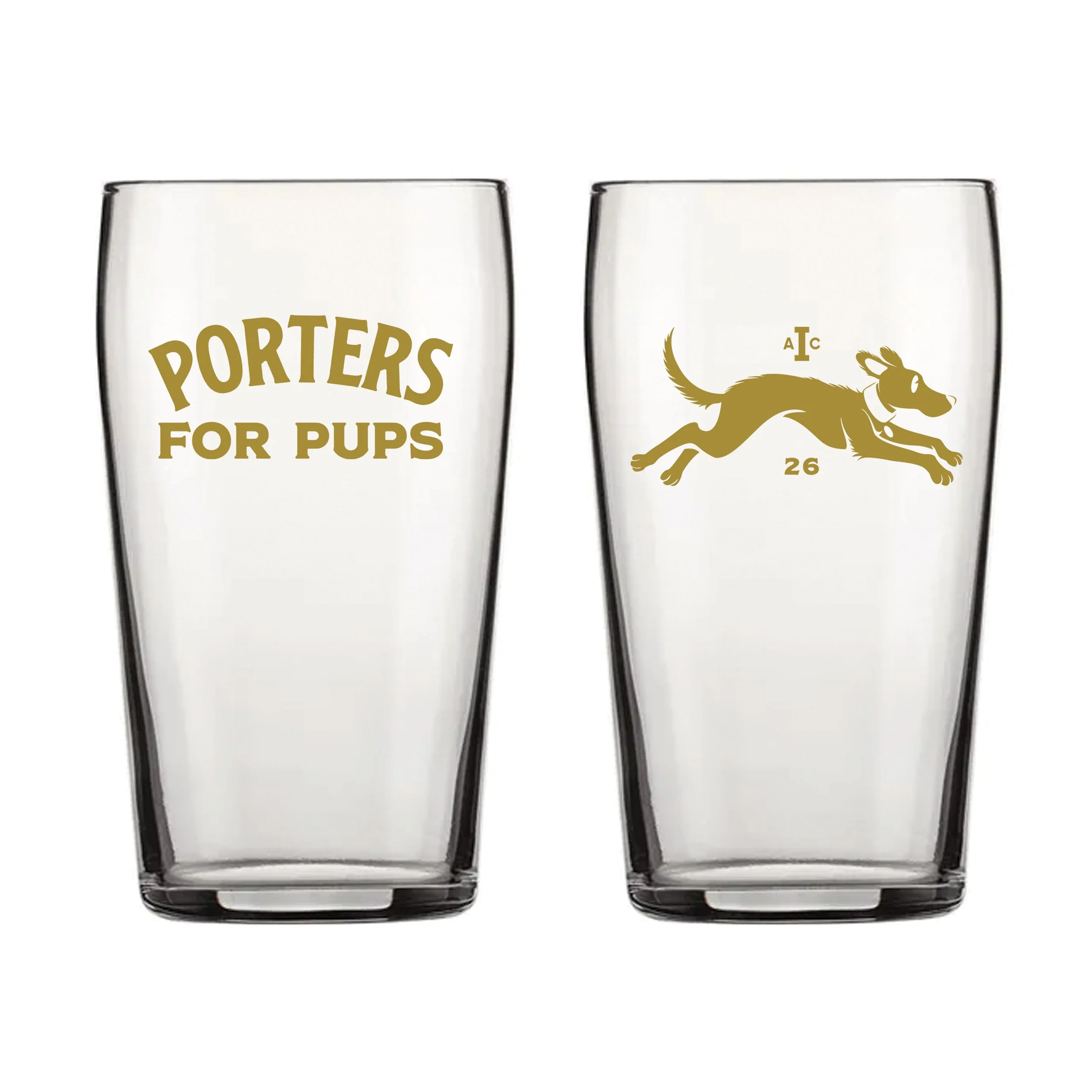 2026 Porters For Pups Glass