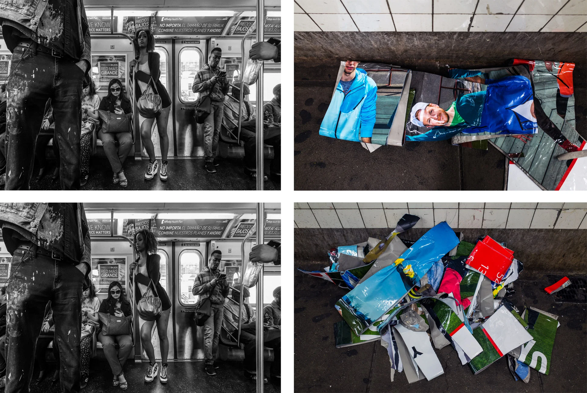 J 2 Manhattan, variation, 2015. C-prints, on photo paper.