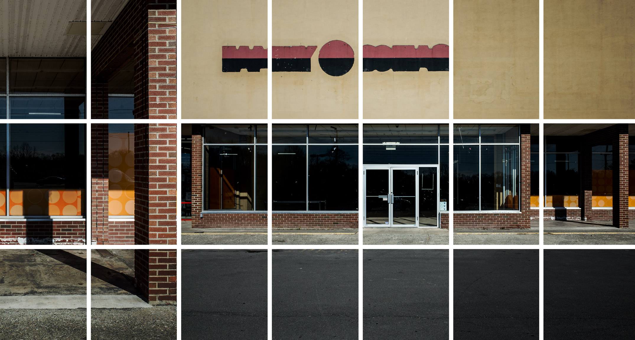   Family Dollar,   2016. 21 color prints on plastic board wall mounted, 416X224 cm. 