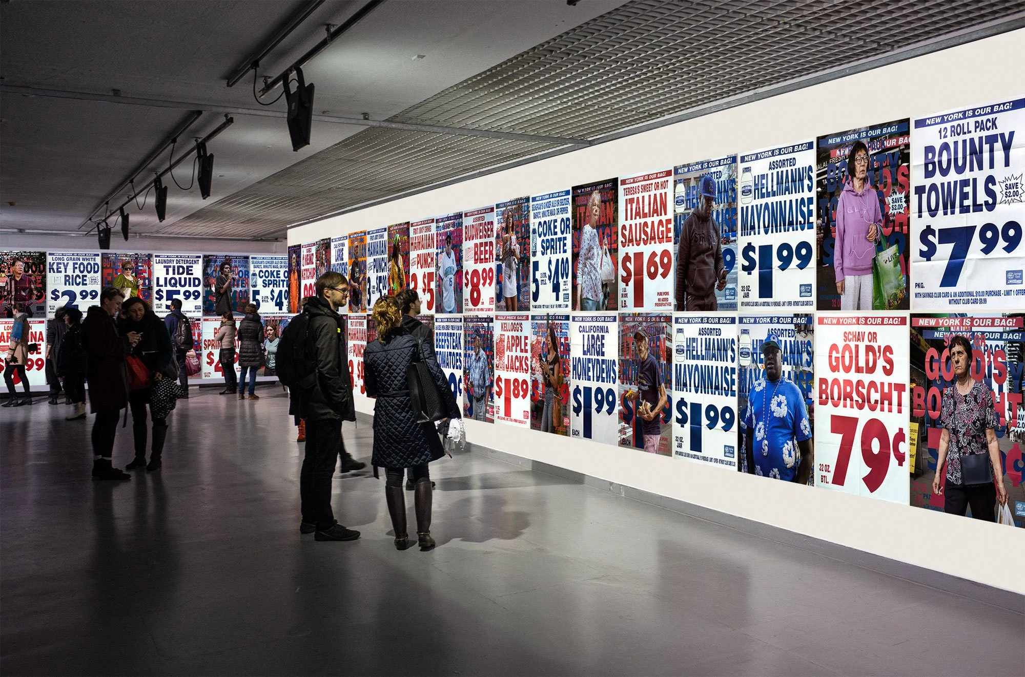    New York is My Bag   Project visualization in a gallery setting.   About the project  