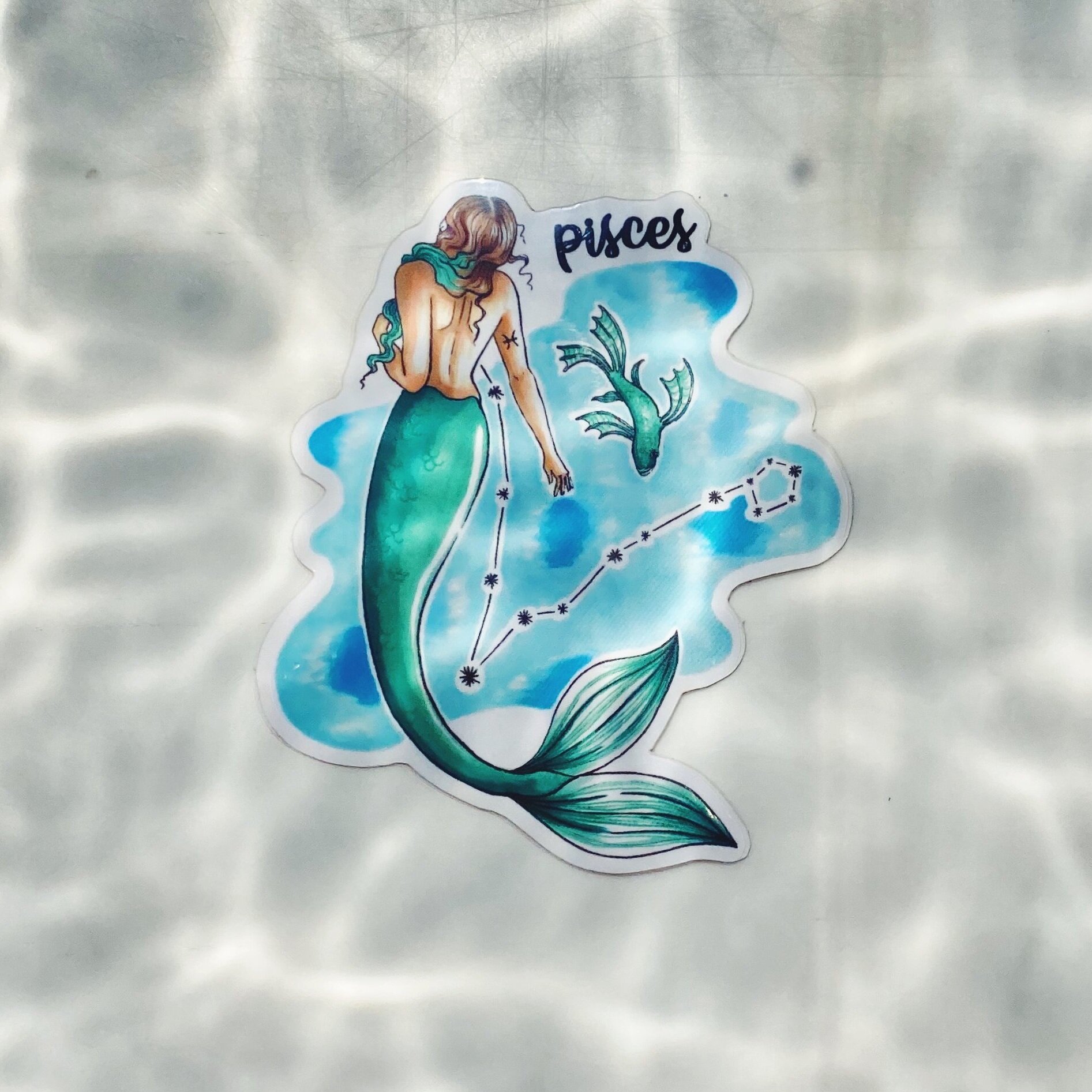 Custom #Mermaid #Pisces #Tattoo #Design #Drawing #Outline… | Flickr