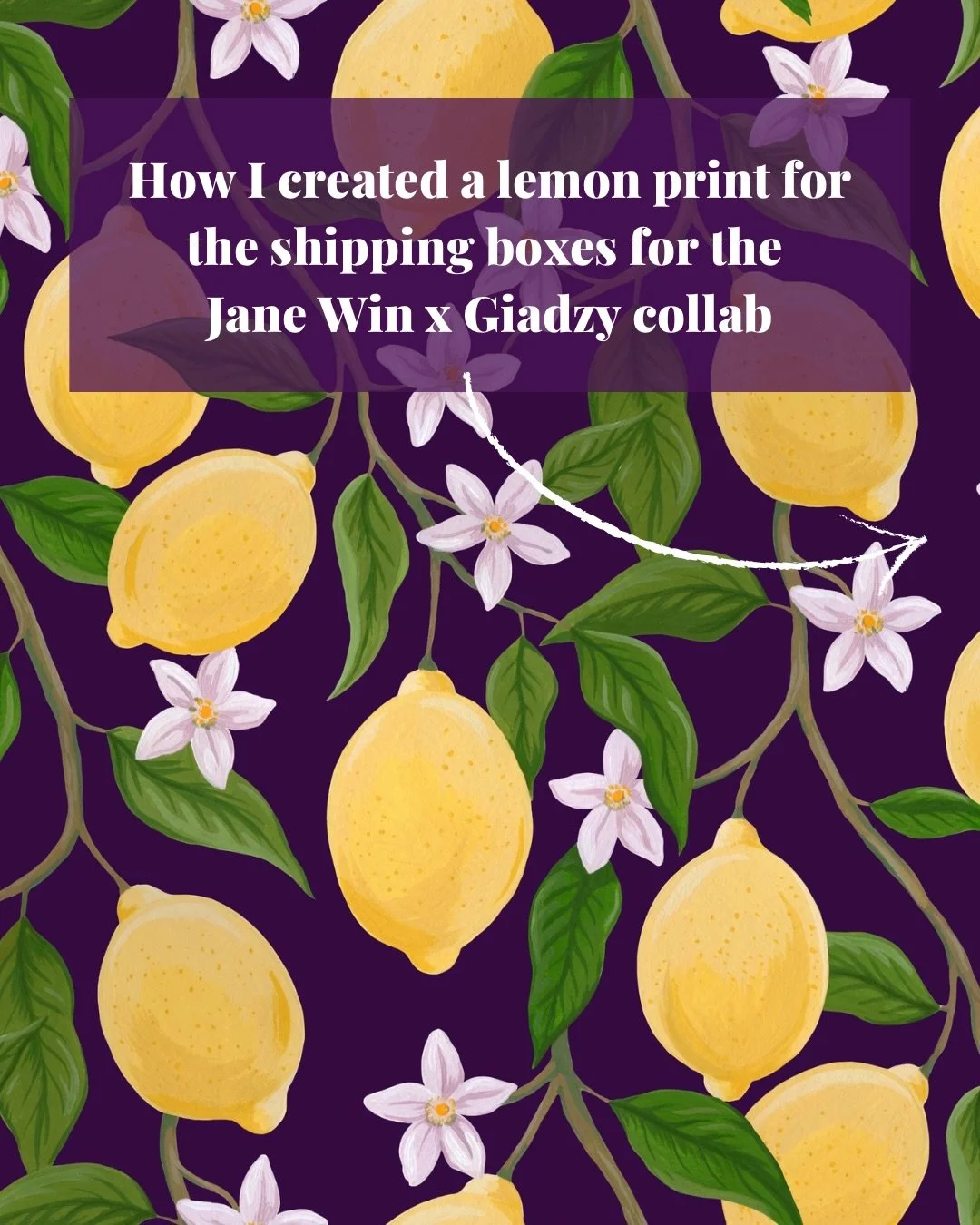 Love, love, loved creating this print!! Head over to @janewin_jewelry to shop the beautiful pieces in the Jane Win x @thegiadzy collab! 🍋