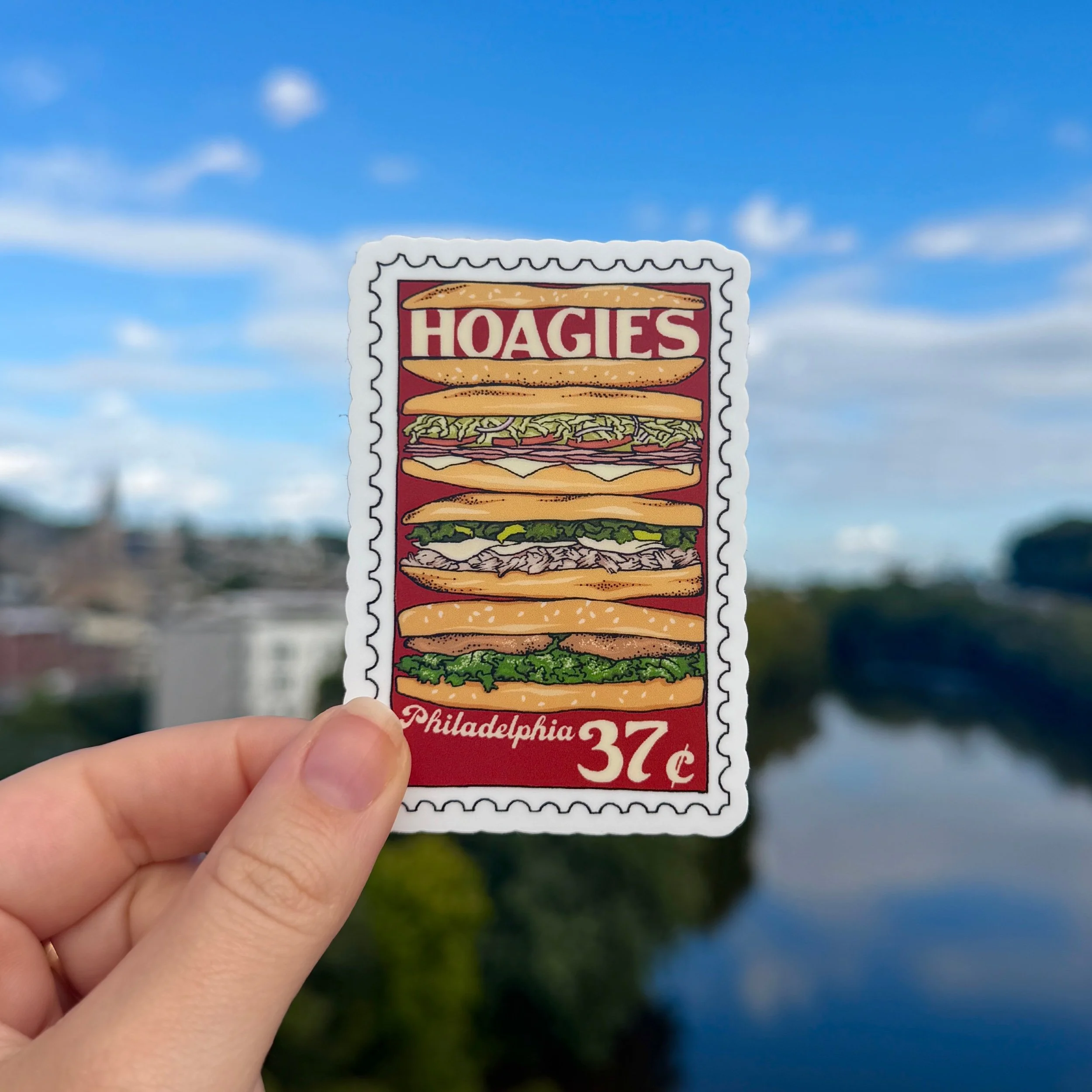 Philly Hoagies Stamp Sticker