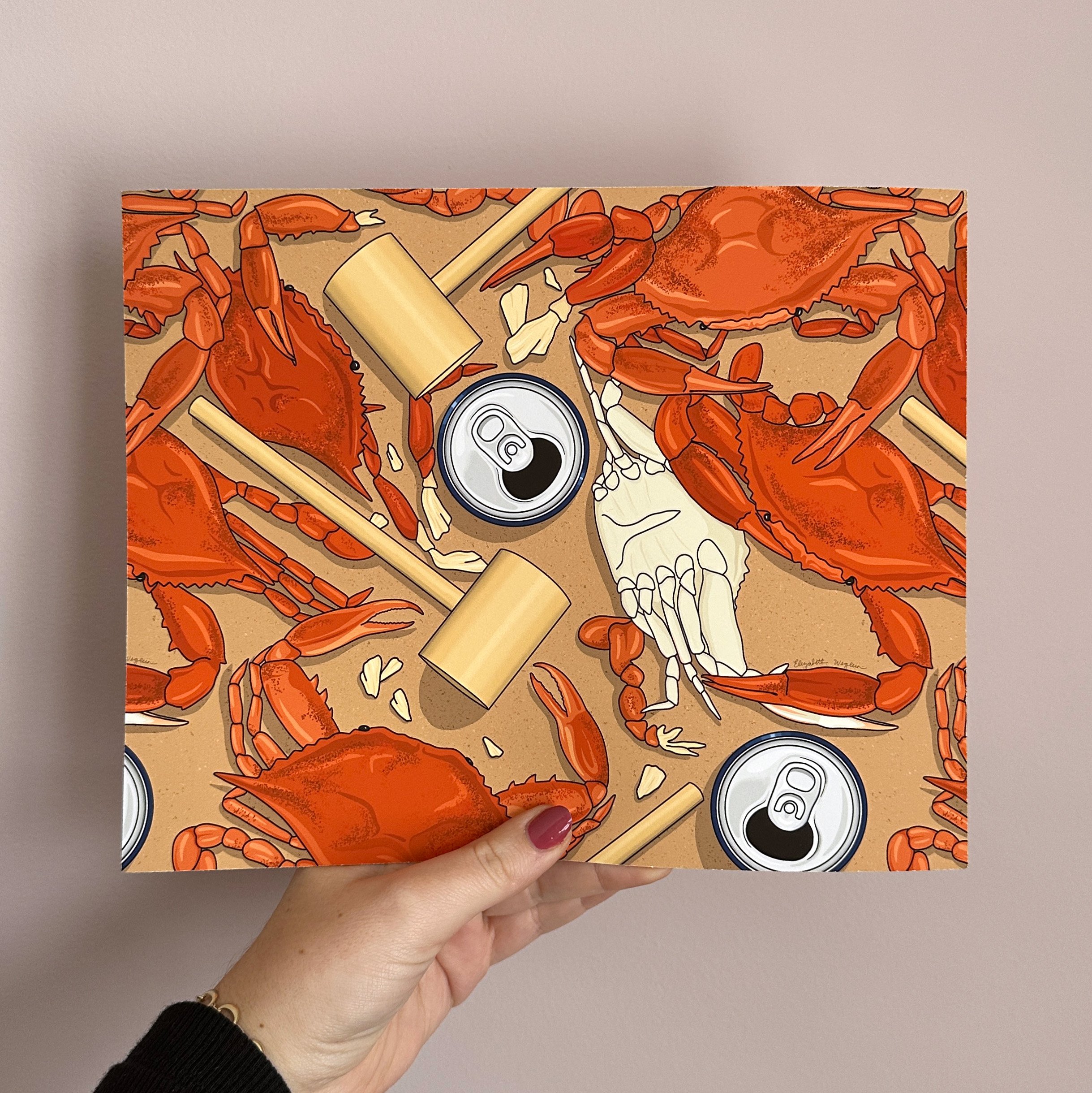 Crab Feast Art Print